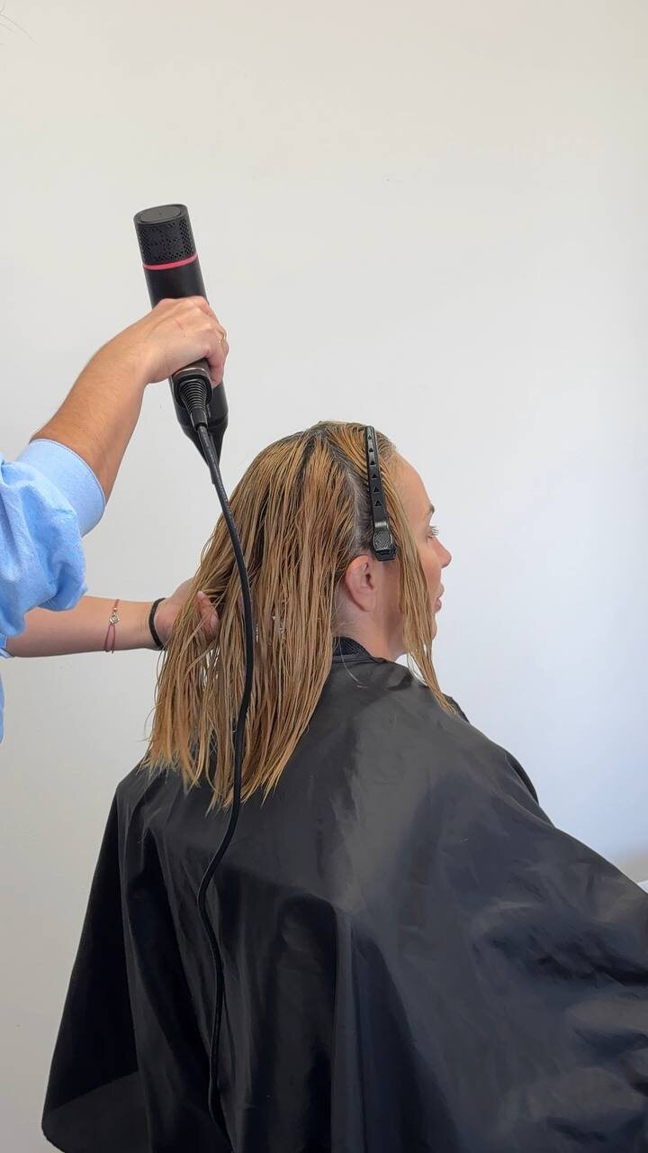 Drying section by section after the formula goes on
